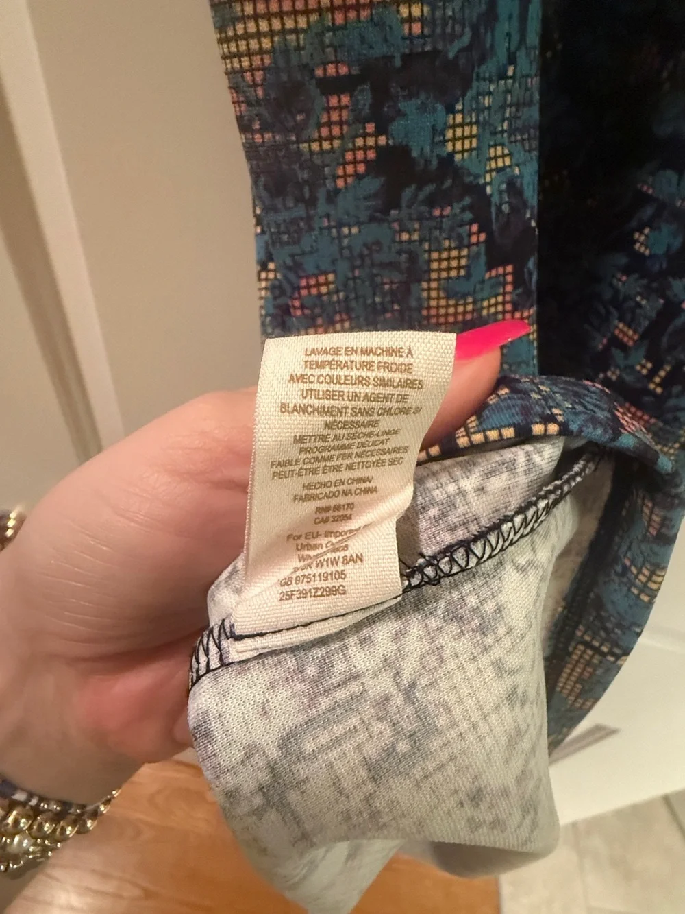 Free People Blue Multi-Print Backless Sleeveless Dress - Picture 4 of 5